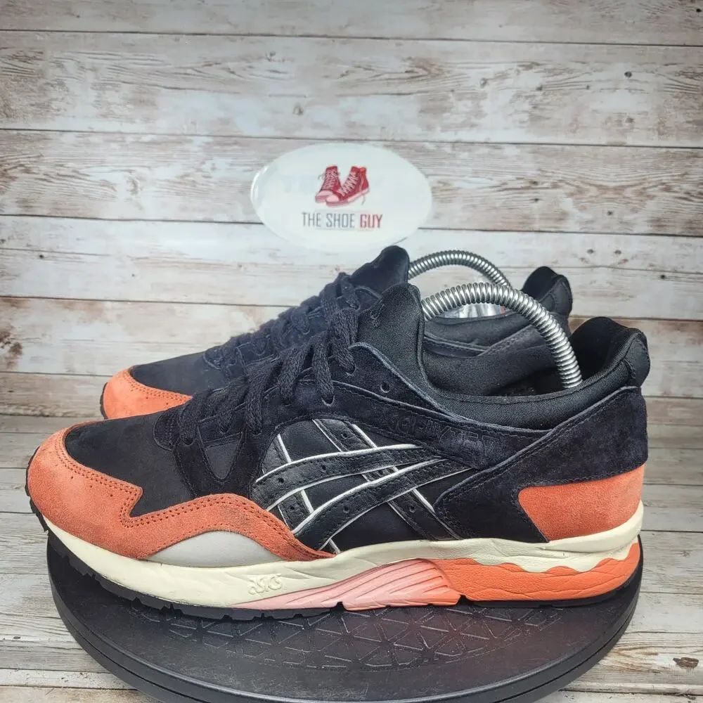 Asics Gel-Lyte V Trainers Women’s Size 8.5 Black Leather Comfort Running Shoes
